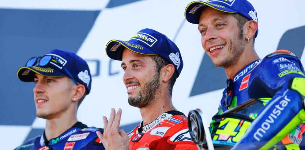 Kalahkan Rossi, Dovizioso Juara GP Inggris